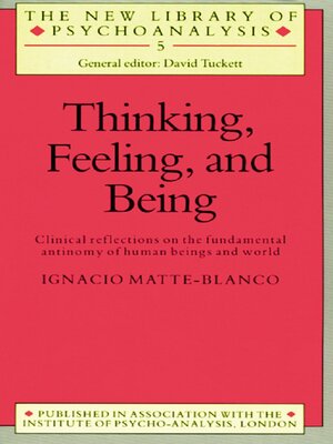 cover image of Thinking, Feeling, and Being